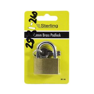 38mm Standard Shackle Brass Padlock